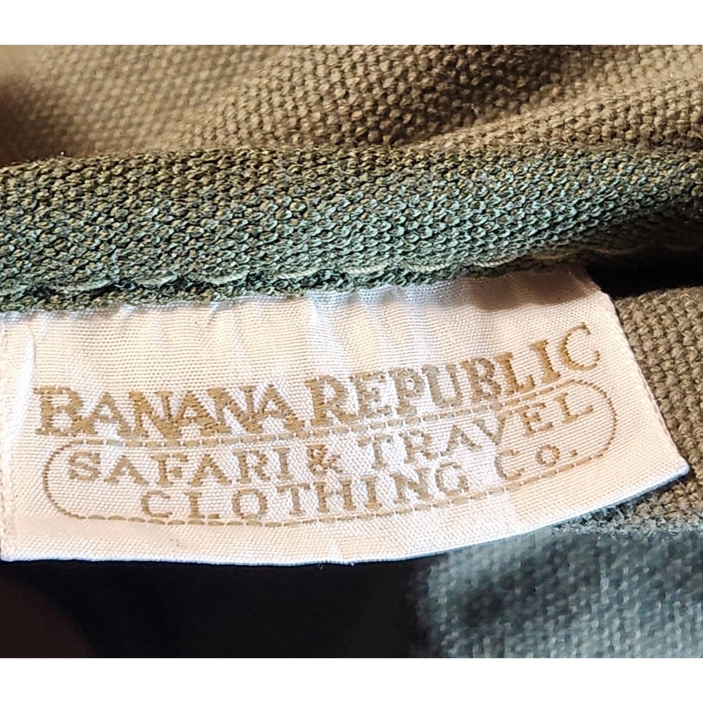 Banana Republic Safari‎ Travel Clothing Company Duffle Bag Green  Polar Vintage - Picture 8 of 9